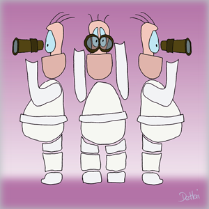 White Watchers - DeHai Canvas-thumb